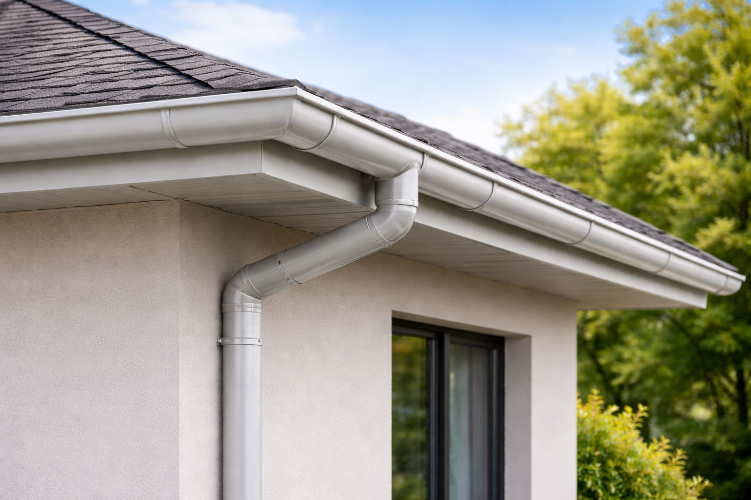 Instalação de calhas - exemplo 2